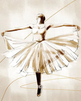 Janu Dancing Ballerina Janu Canvas